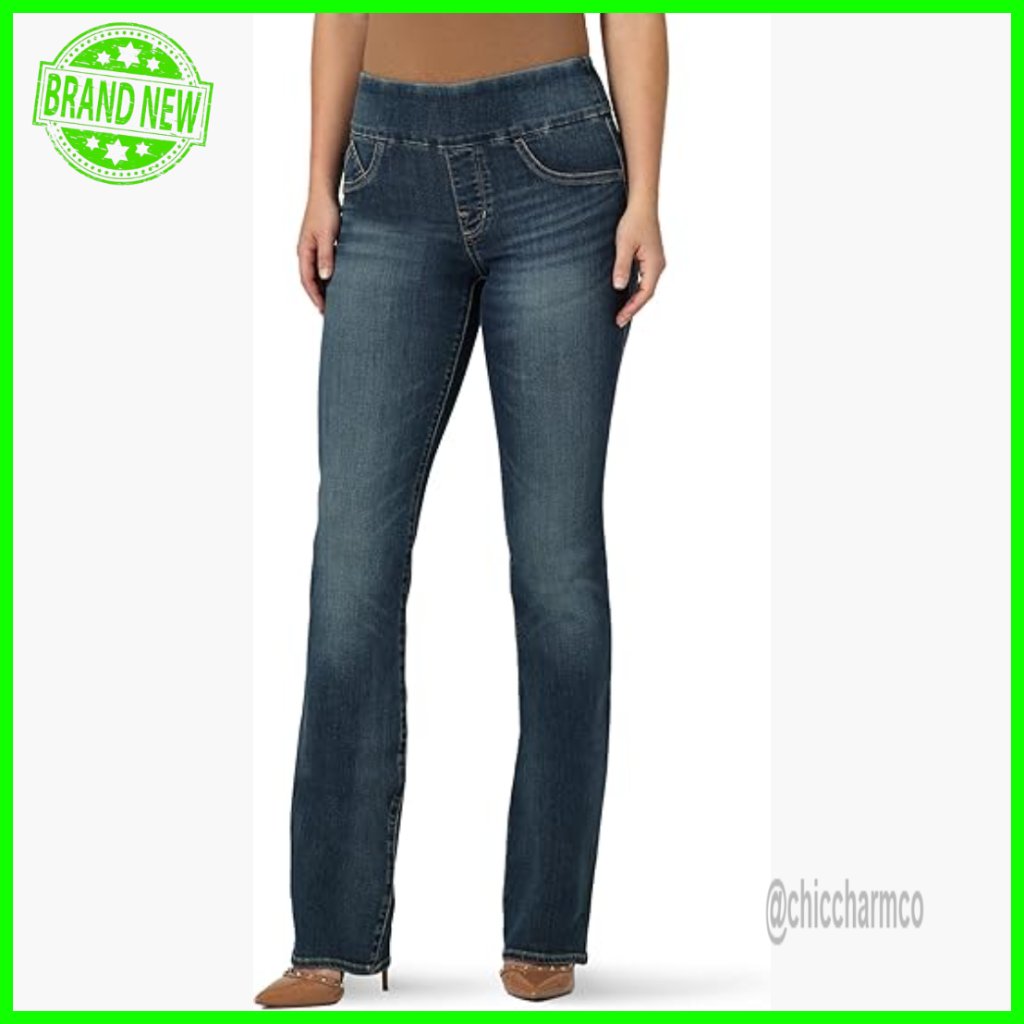 PullOn Bootcut Jeans Slim Fit 34 Inseam Cotton Stretch Denim